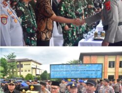 Ketua DPRD Provinsi Lampung, Ahmad Giri Akbar, SE., MM menghadiri Apel Siaga Operasi Lilin Krakatau 2025 yang digelar oleh Polda Lampung