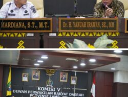 DPRD Provinsi Lampung menerima audiensi dari Dewan Pimpinan Daerah Federasi Serikat Pekerja Transport Indonesia–Konfederasi Serikat Pekerja Seluruh Indonesia (DPD F-SPTI–KSPSI) Provinsi Lampung