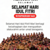 KEPALA SEKOLAH MENGUCAPKAN MINAL AIDZIN WAFAIJIN DAN MOHON MAAF LAHIR BATIN