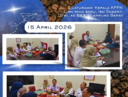 Silaturahmi Kepala KPPN Liwa yang Baru ke BKAD Lampung Barat   