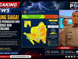 Lampung Siaga! BPBD Rilis Peringatan Dini Hujan Deras dan Angin Kencang