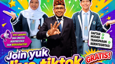 SMAN 3 Metro Gelar Live TikTok Bahas Sistem Penerimaan Murid Baru