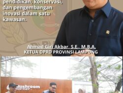 Ketua DPRD Provinsi Lampung Tinjau Kebun Raya ITERA, Dorong Penguatan Konservasi dan Hilirisasi Riset untuk Pembangunan Daerah