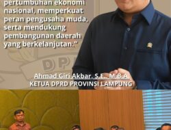Ketua DPRD Lampung: Munas HIPMI 2026 Jadi Momentum Promosi Potensi dan Investasi Daerah.
