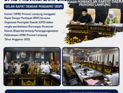 Komisi I DPRD Lampung Gelar RDP Bahas Pertanggungjawaban APBD 2025 Mitra Kerja