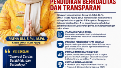 SMAN 1 Kota Agung Terus Berprestasi, Ratna Uli Tegaskan Komitmen pada Pendidikan Berkualitas dan Transparan