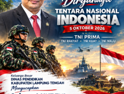 Kadisdik Lampung Tengah Sampaikan Ucapan HUT TNI 2026, Dorong Semangat Pengabdian dan Persatuan