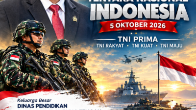 Kadisdik Lampung Tengah Sampaikan Ucapan HUT TNI 2026, Dorong Semangat Pengabdian dan Persatuan